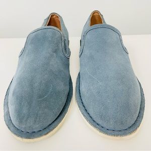 Polo Ralph Lauren lightweight suede slip on elastic gore sides rubber so…